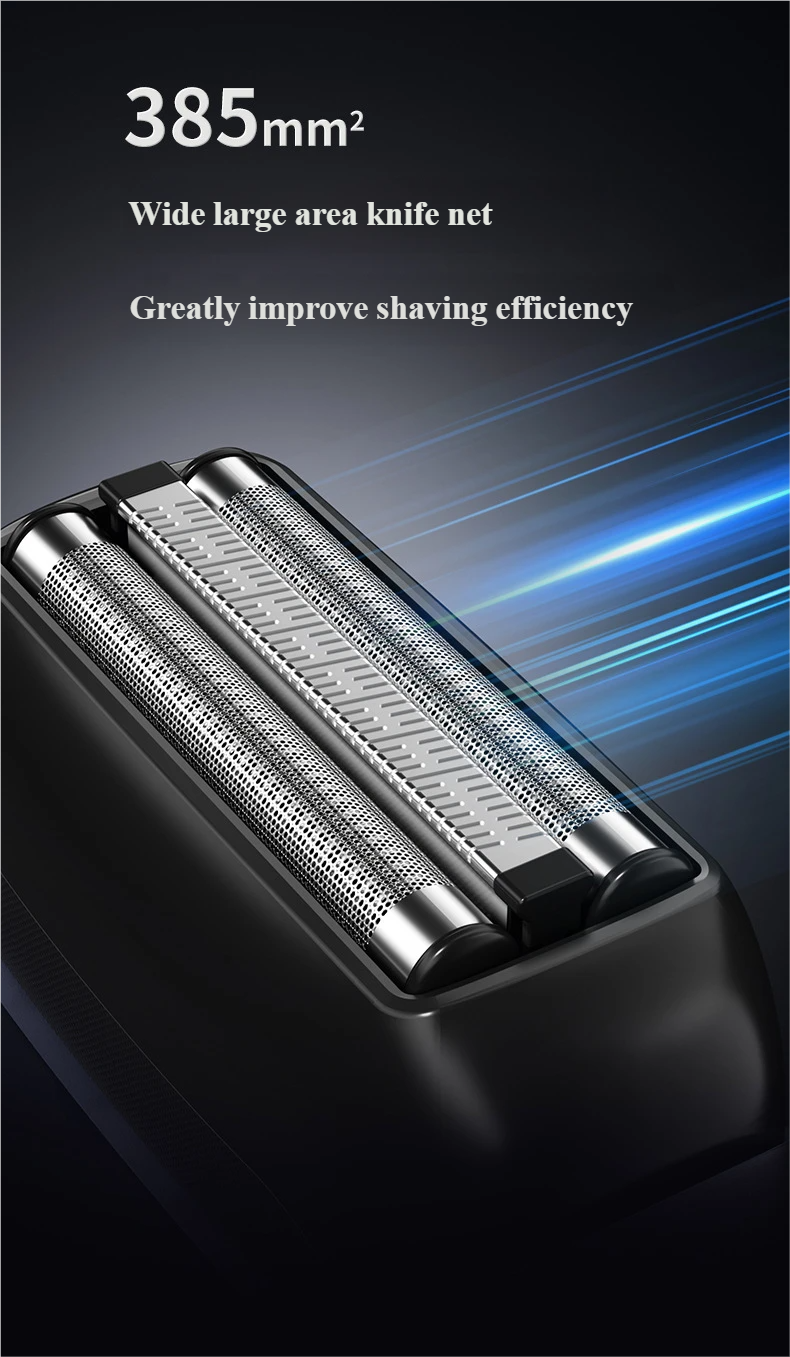 RAJIN Waterproof Electric Shaver – Portable USB Beard Razor for Men