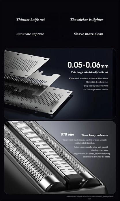 RAJIN Waterproof Electric Shaver – Portable USB Beard Razor for Men