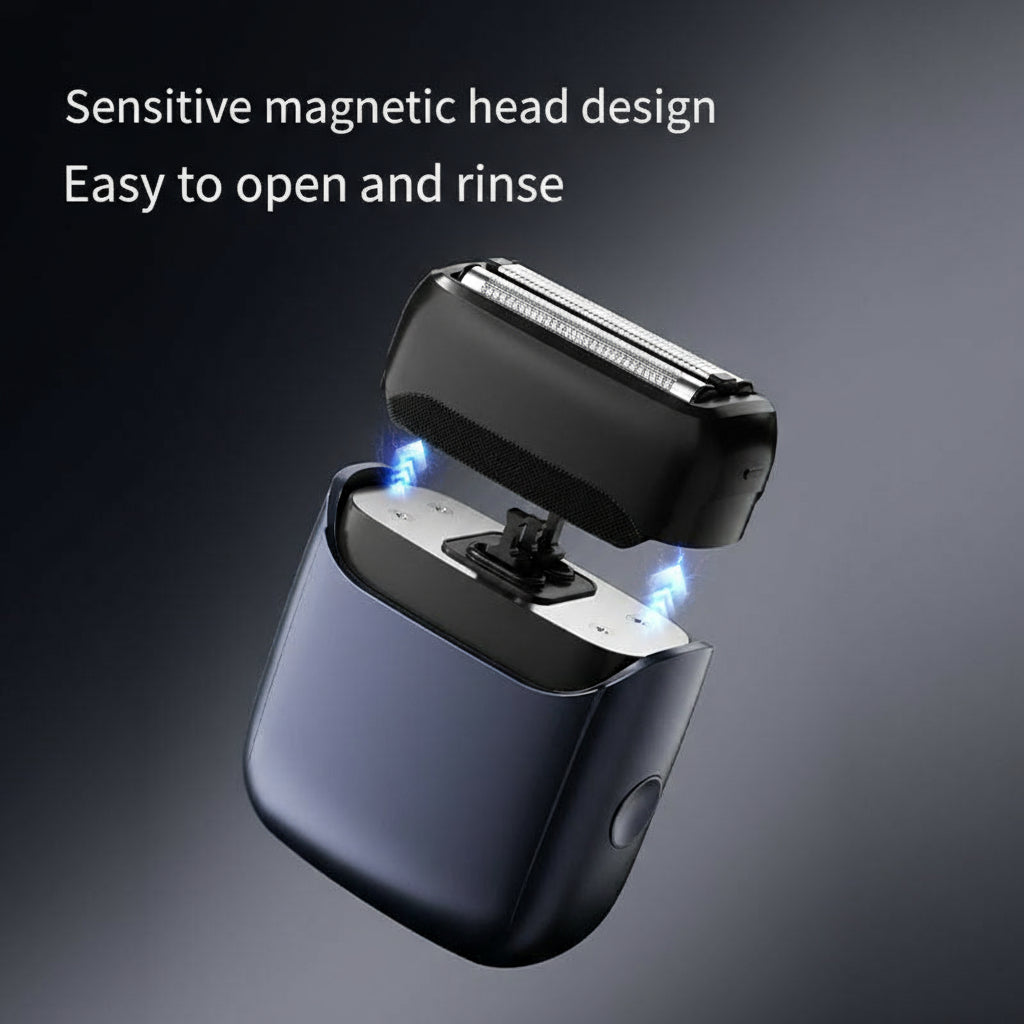 RAJIN Waterproof Electric Shaver – Portable USB Beard Razor for Men